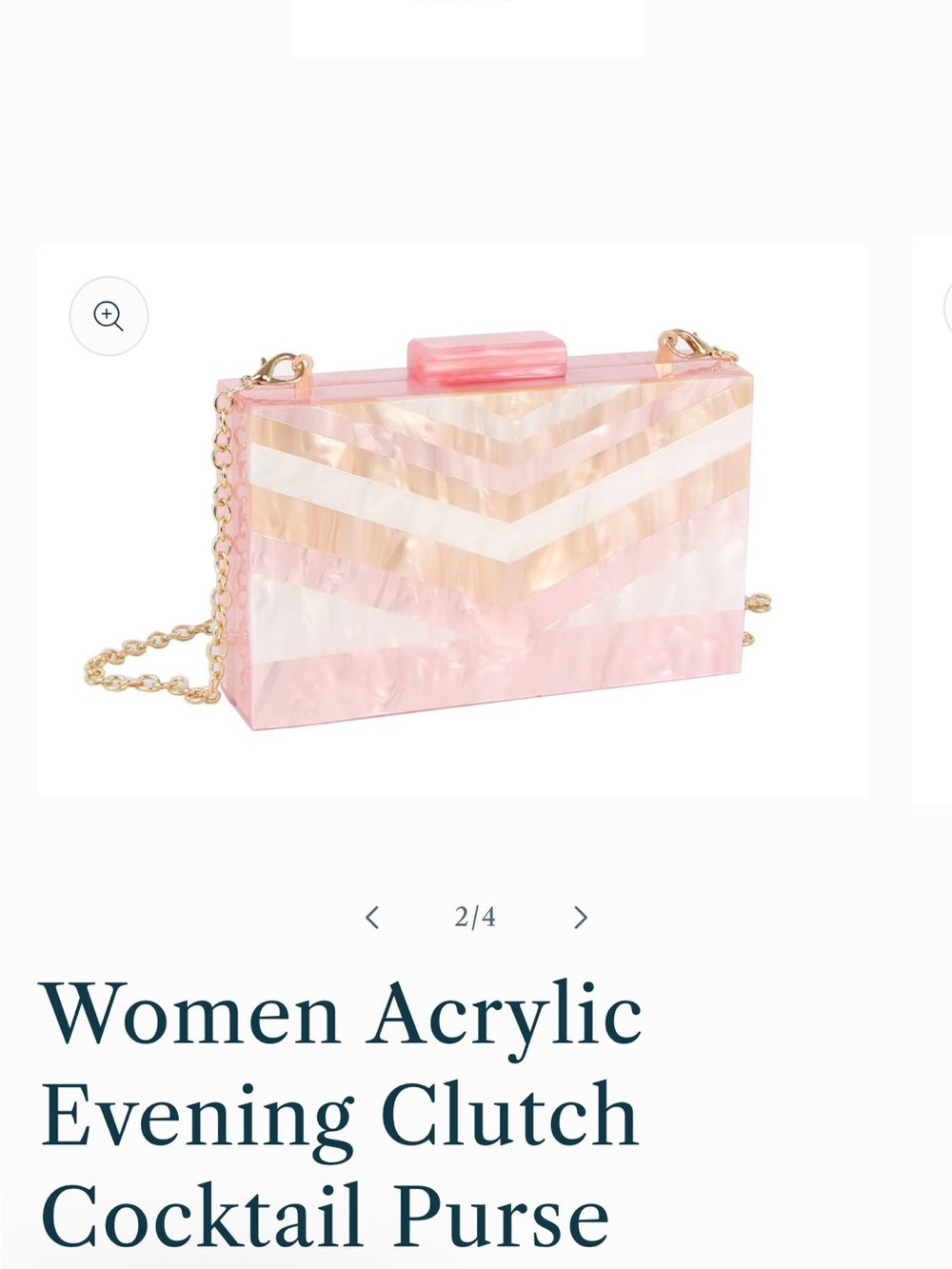 Women’s Acrylic Evening Clutch and Cocktail Purse
